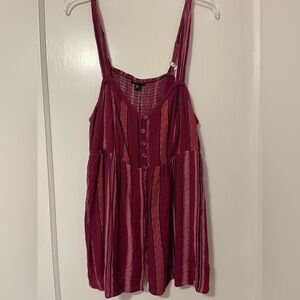 Torrid Striped Pink Sleeveless Tank Top